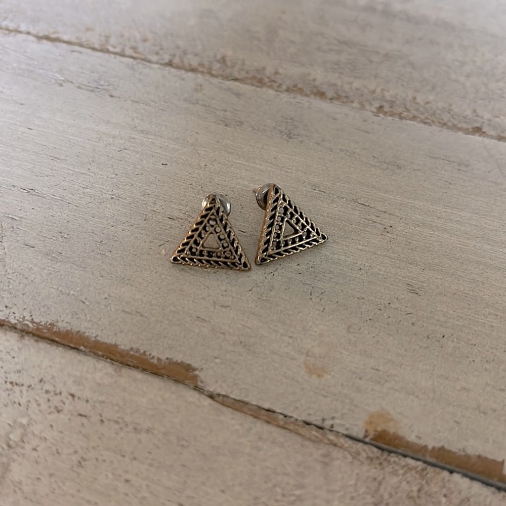 Triangle Aztec studs